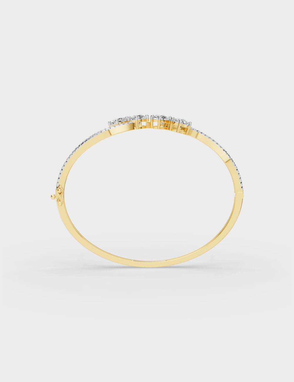 Celeste Curve Diamond Bracelet 2.3 Carat FG-VVS, Yellow Gold, large, image 3