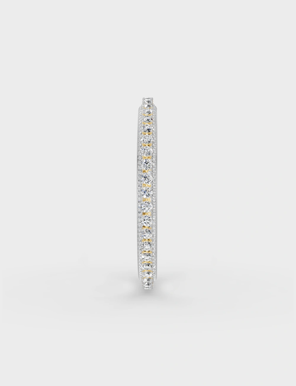 Nocturne Diamond Bangle 20 Carat FG-VVS, Yellow Gold, large, image 2