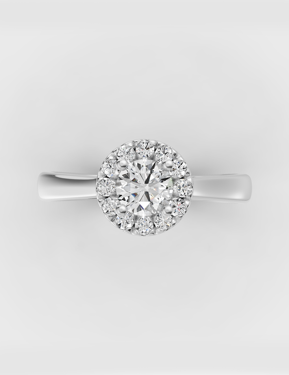 Celestial Solitaire Ring 44 cent FG-VVS, , large, image 2