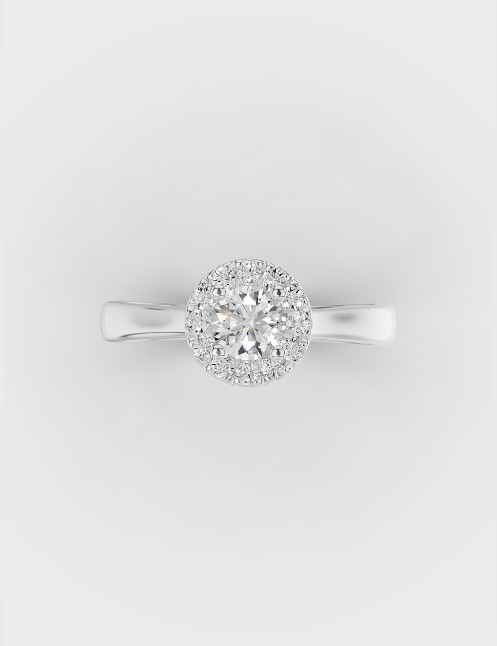 Graceful Solitaire Ring 70 cent FG-VVS, , large, image 2