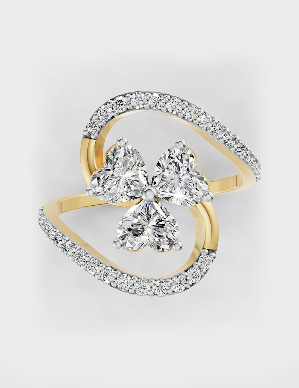 Blooming Diamond Ring 1.10 carat FG-VVS, , large, image 2