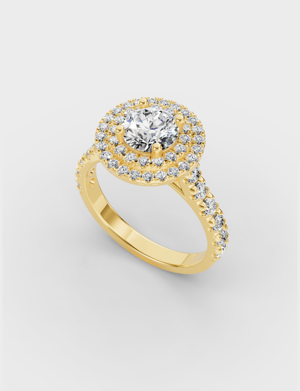 Glorious Gleam Diamond Ring 1.69 carat FG-VVS, Yellow Gold, large, image 1