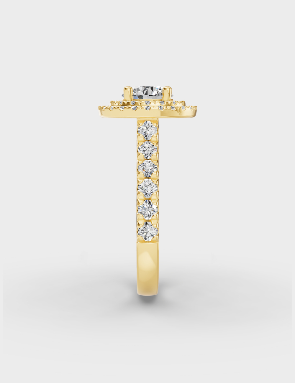 Glorious Gleam Diamond Ring 1.69 carat FG-VVS, Yellow Gold, large, image 2