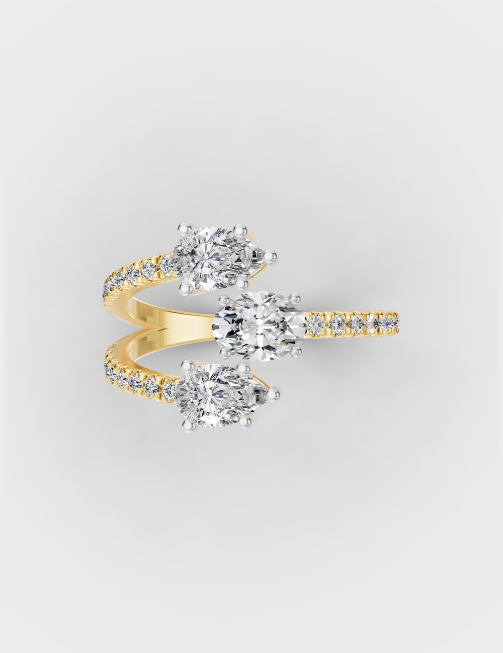 Stunning Precision Diamond Ring 1.32 carat FG-VVS, Yellow Gold, large, image 3