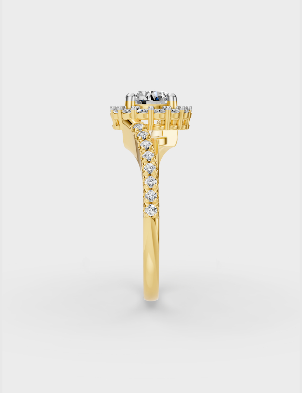 Radiant Beauty Diamond Ring 1.89 carat FG-VVS, Yellow Gold, large, image 2