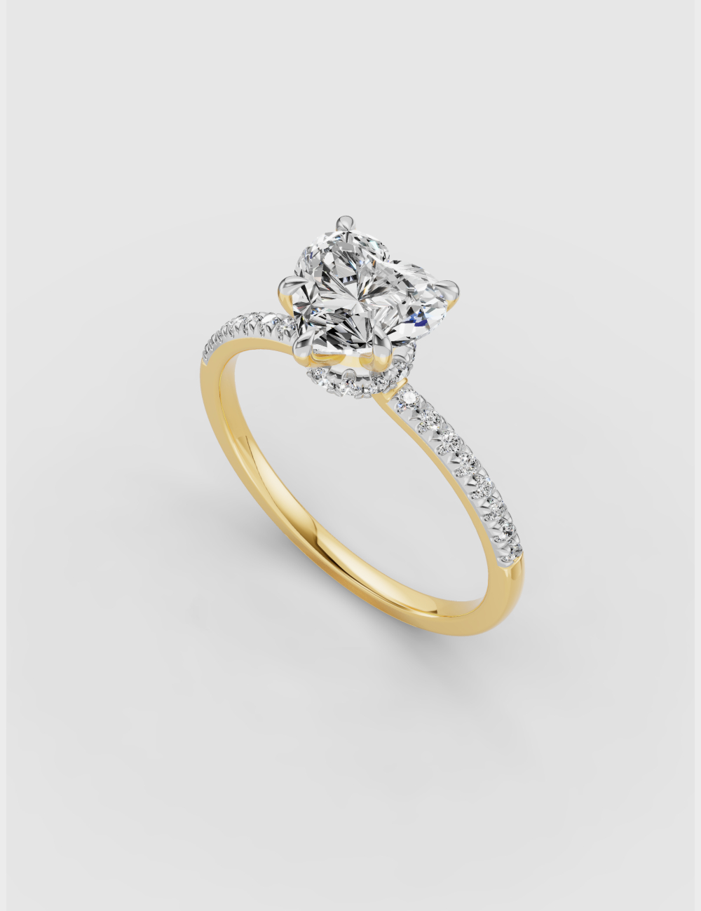 Eternal Love Diamond Ring 1.26 carat FG-VVS, Yellow Gold, large, image 1