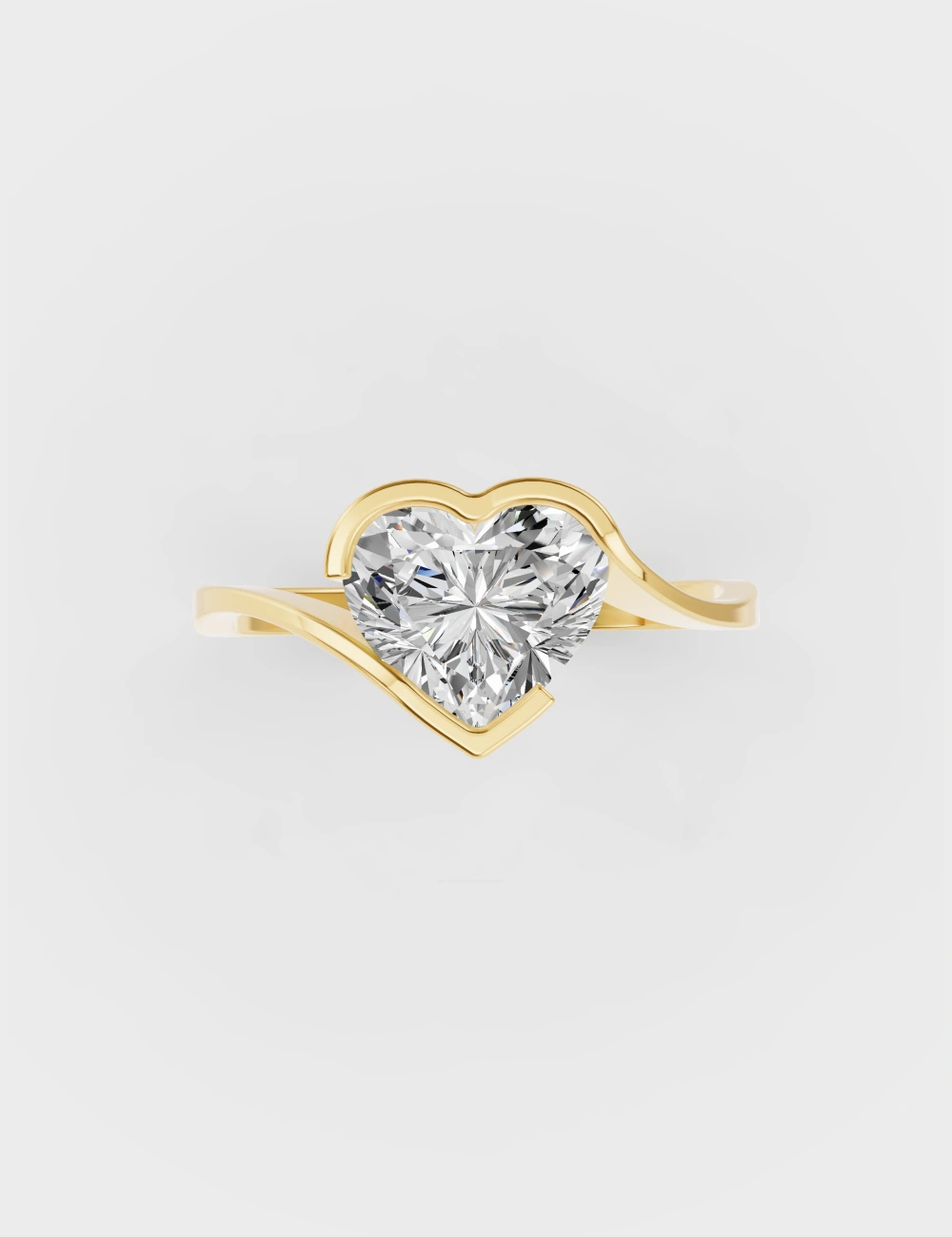 Adorabella Diamond Ring 1.6 Carat FG-VVS, Yellow Gold, large, image 2