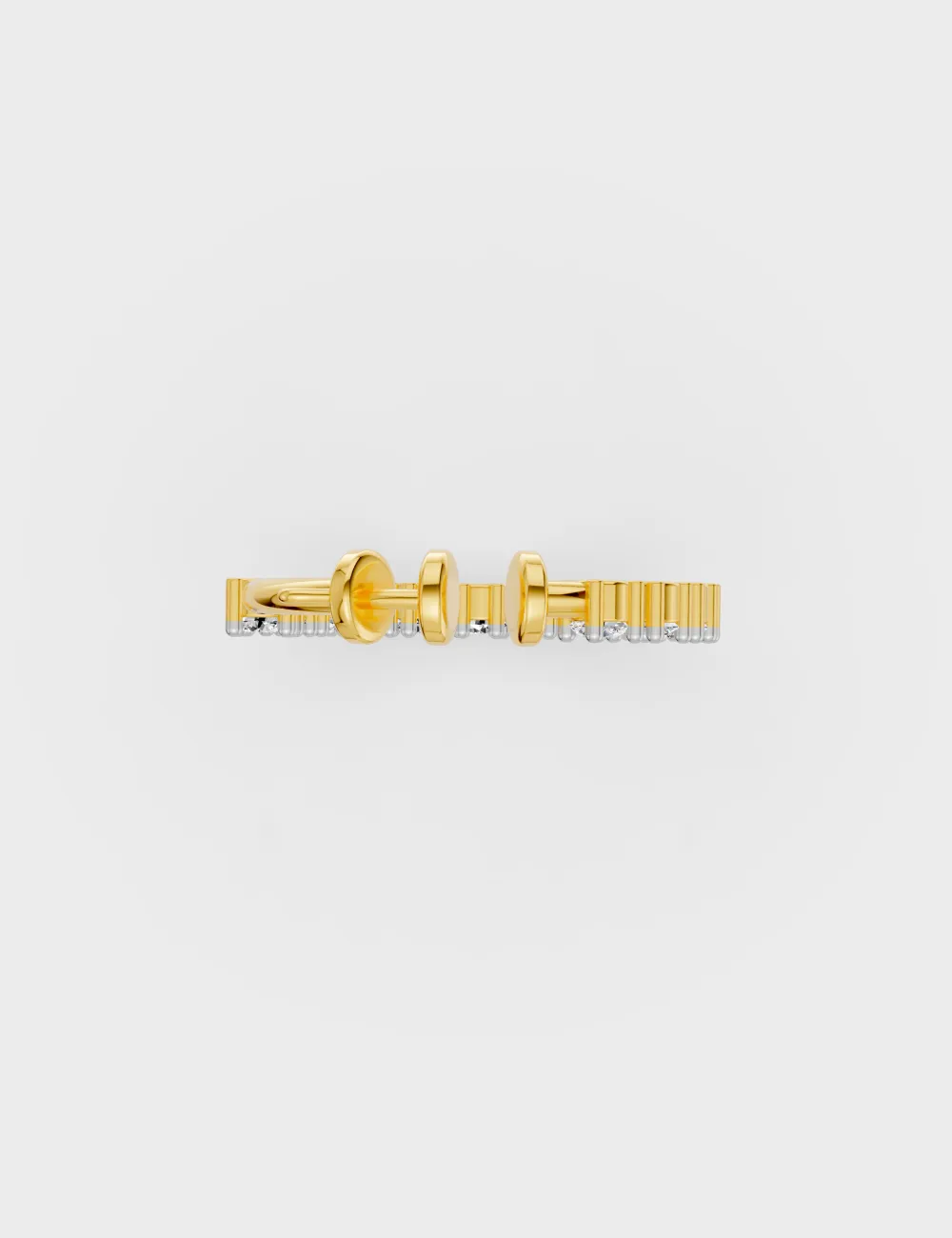 Aurora Glow Diamond Nosepin 0.7 cent FG-VVS, Yellow Gold, large, image 5