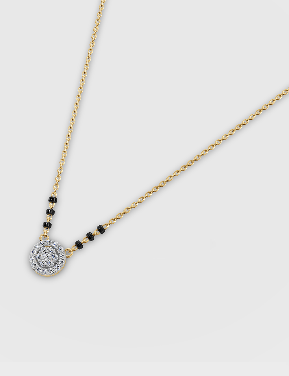 Eternal Diamond Pendant 23 cent FG-VVS, Yellow Gold, large, image 2