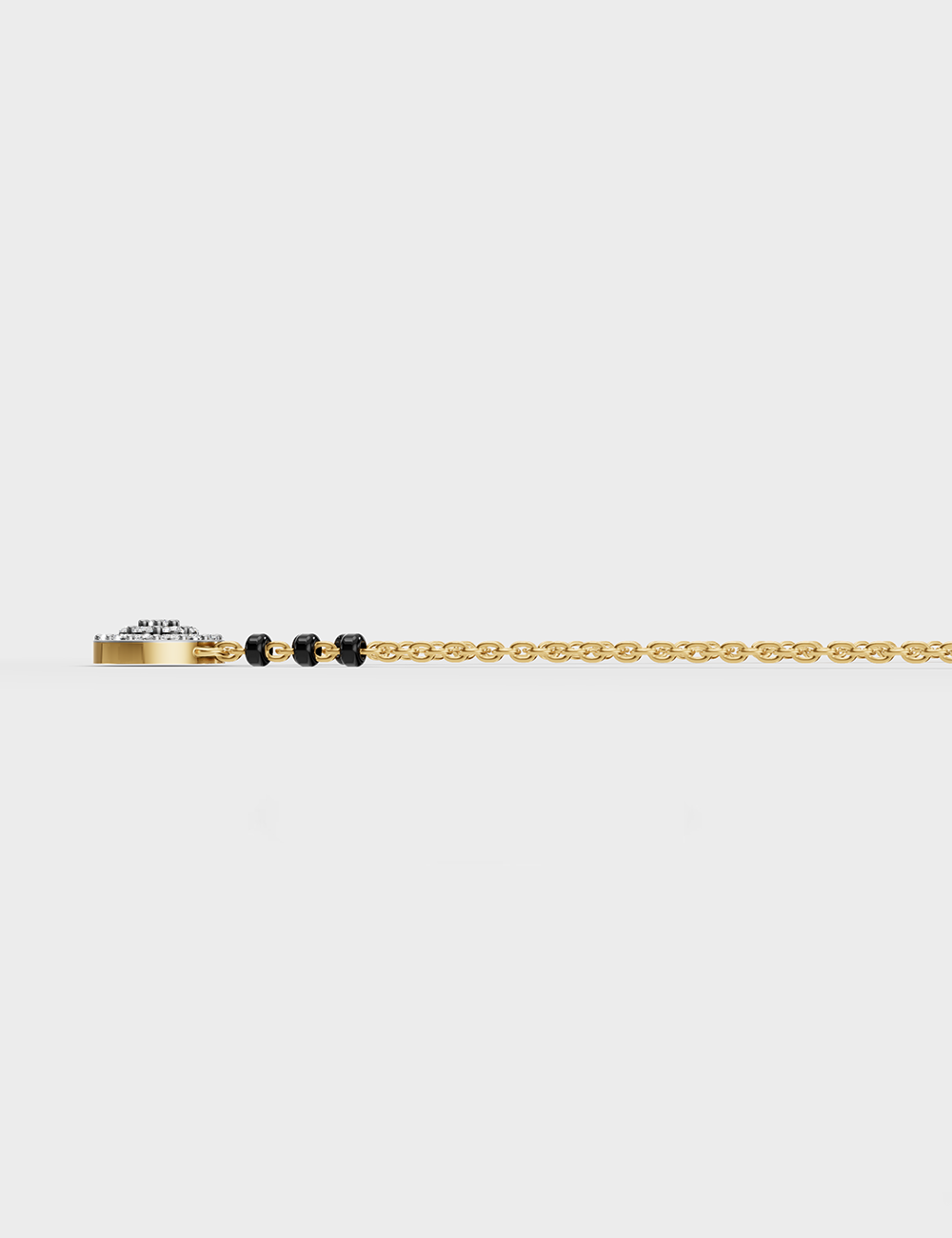 Eternal Diamond Pendant 23 cent FG-VVS, Yellow Gold, large, image 3