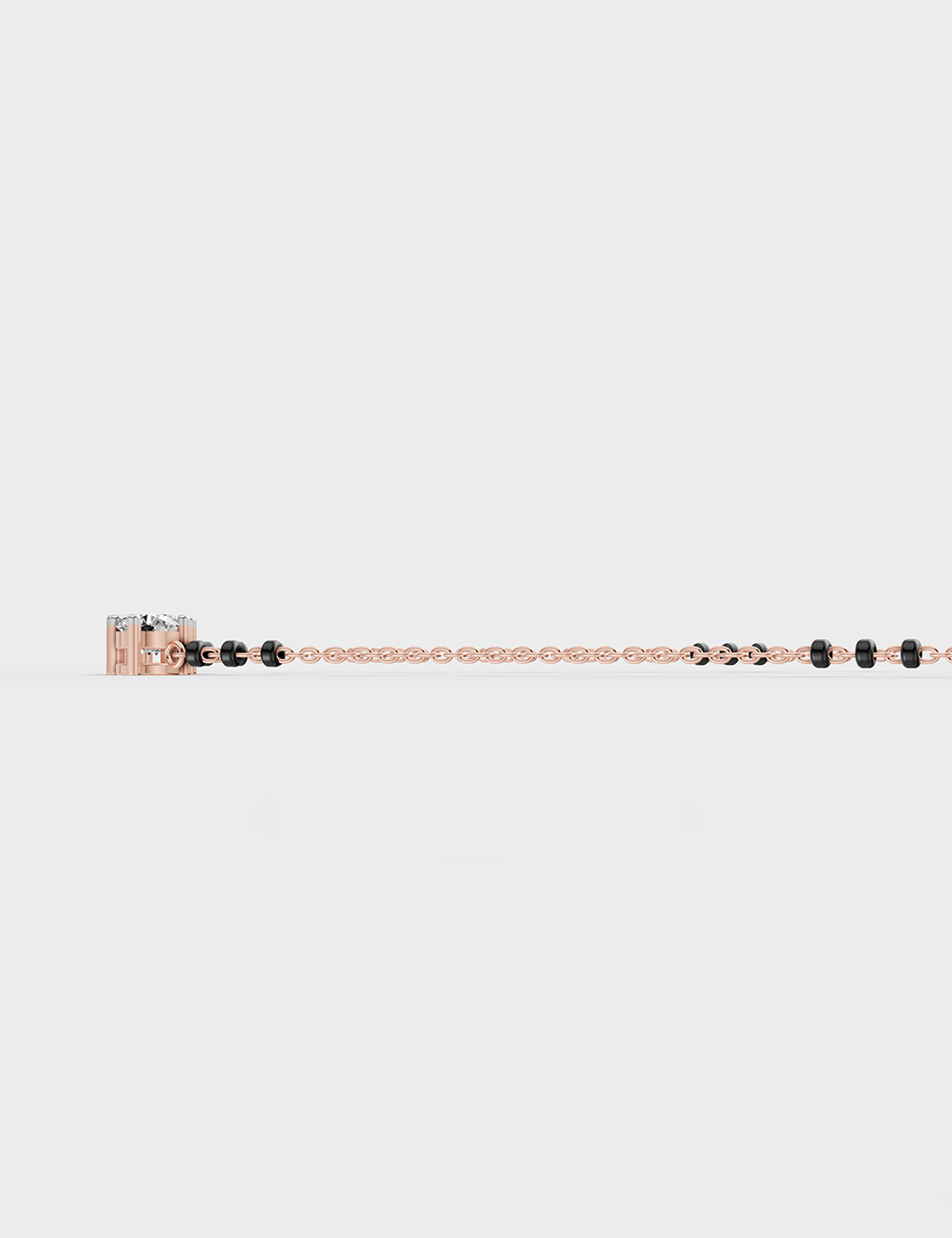 Sublime Solitaire Pendant 90 cent FG-VVS, Rose Gold, large, image 4