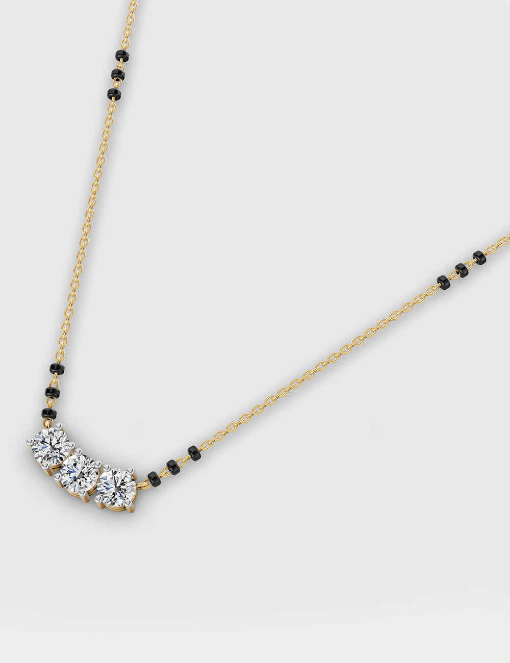 Sublime Solitaire Pendant 90 cent FG-VVS, Yellow Gold, large, image 2