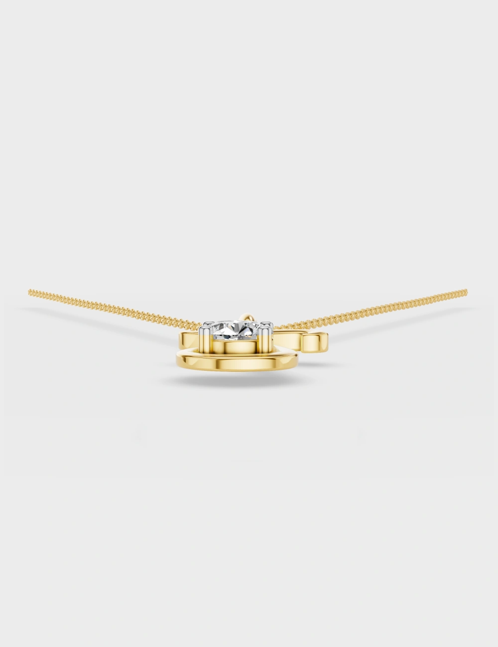 Jazzy J Diamond Pendant 20 cent FG-VVS, Yellow Gold, large, image 4