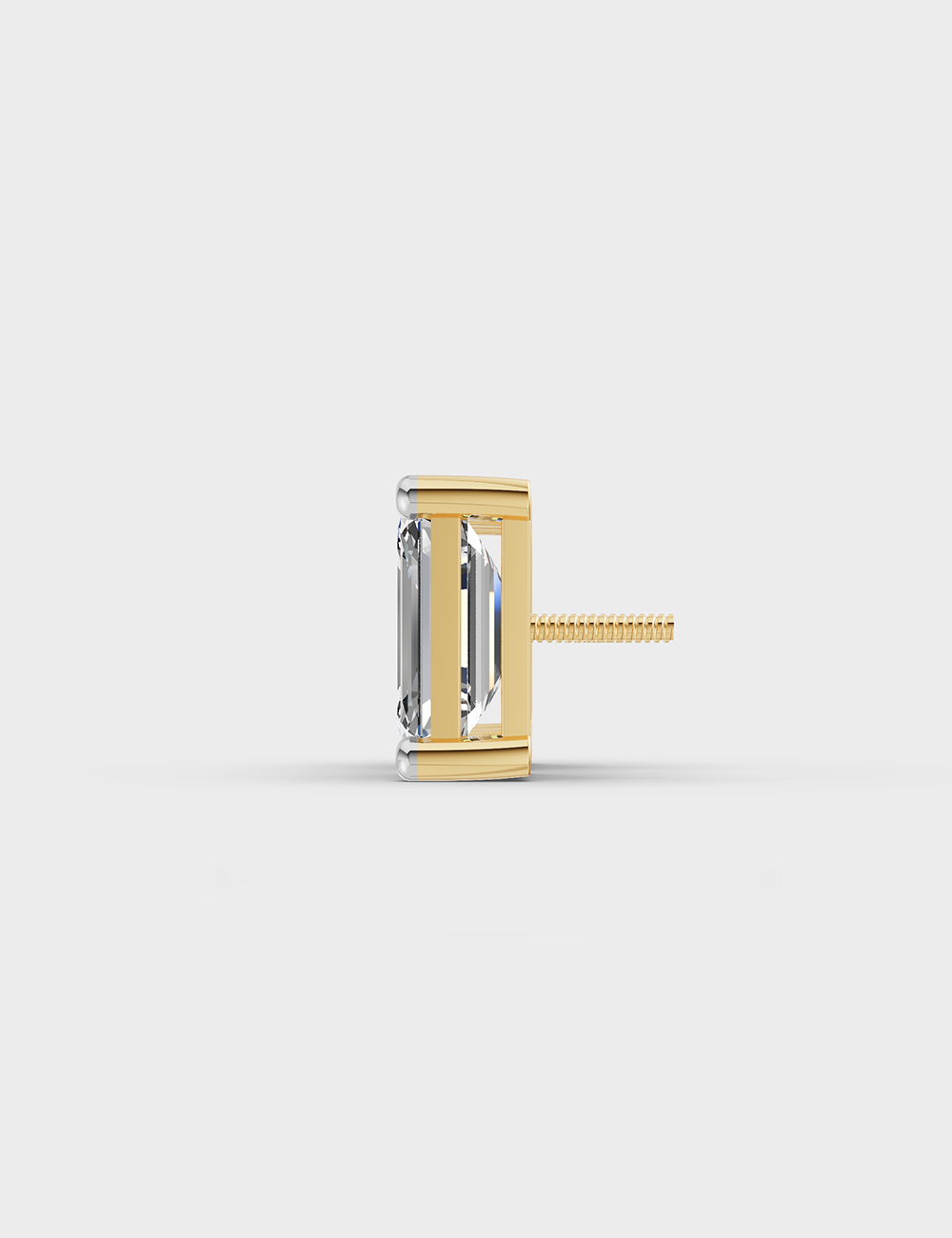Intense Solitaire Studs 1.21 carat FG-VVS, Yellow Gold, large, image 3