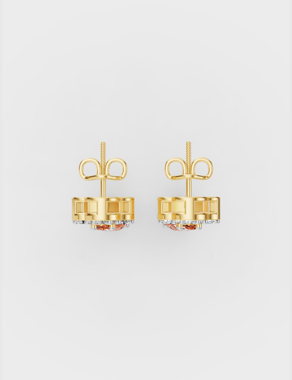 Dancing Sparkle Diamond Earrings 1.22 carat FG-VVS, Yellow Gold, large, image 4