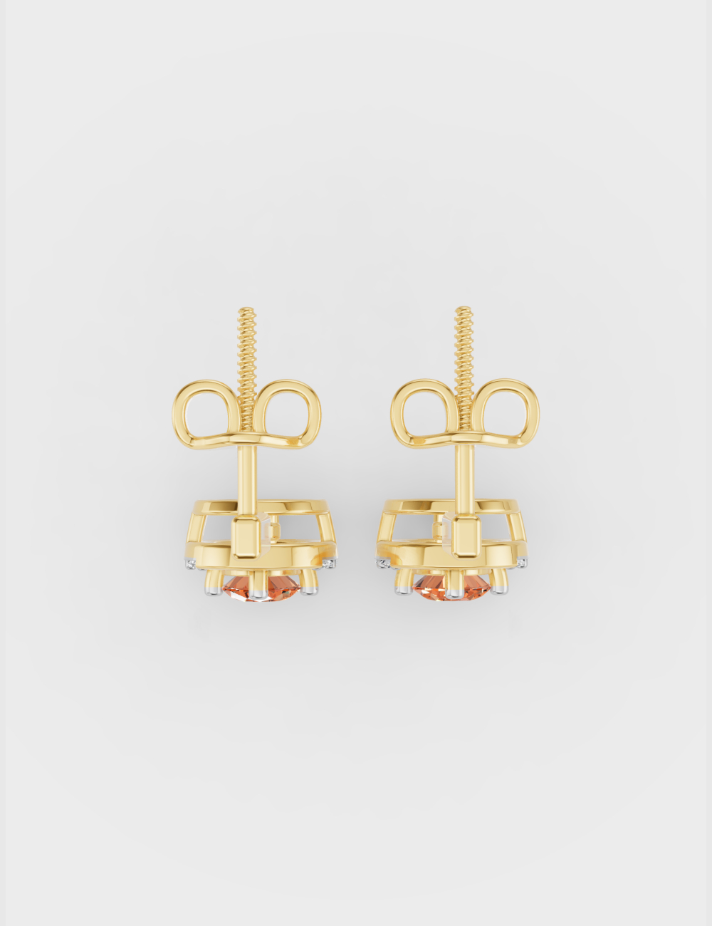 Subtle Radiance Diamond Earrings 45 cent FG-VVS, Yellow Gold, large, image 4