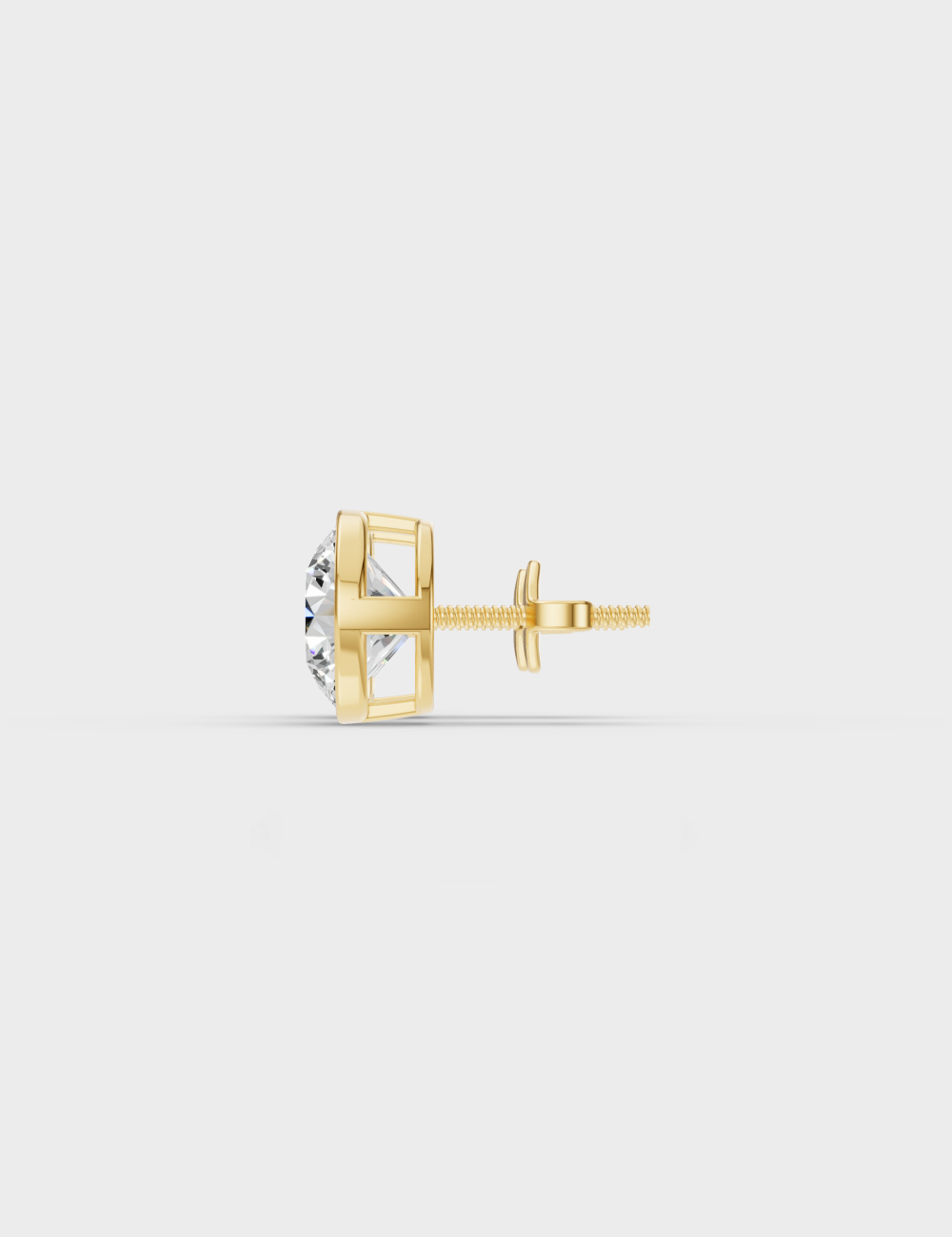 Essential Sparkle Diamond Earrings 1.1 carat FG-VVS, Yellow Gold, large, image 3