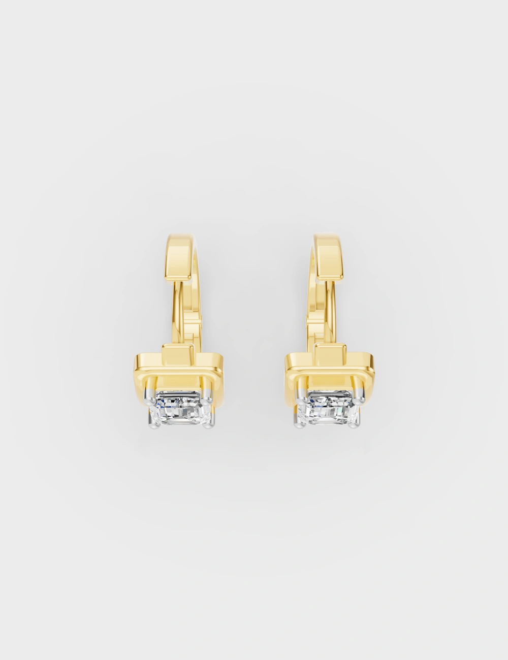 Trio Glow Diamond Hoops 2.6 carat FG-VVS, Yellow Gold, large, image 4