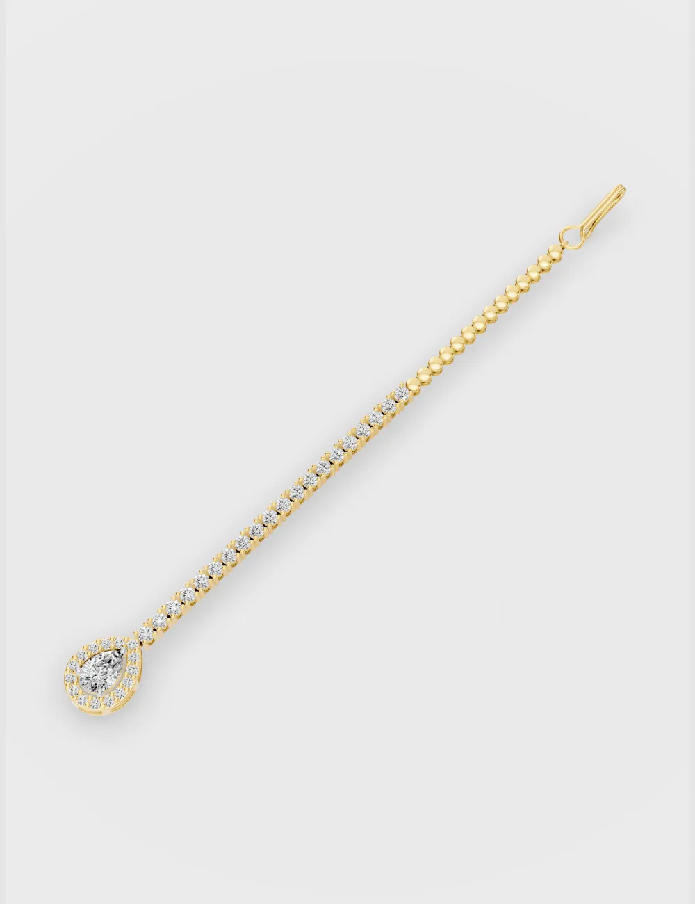 Festive Radiance Diamond Maang Tikka 2.49 carat FG-VVS, Yellow Gold, large, image 2