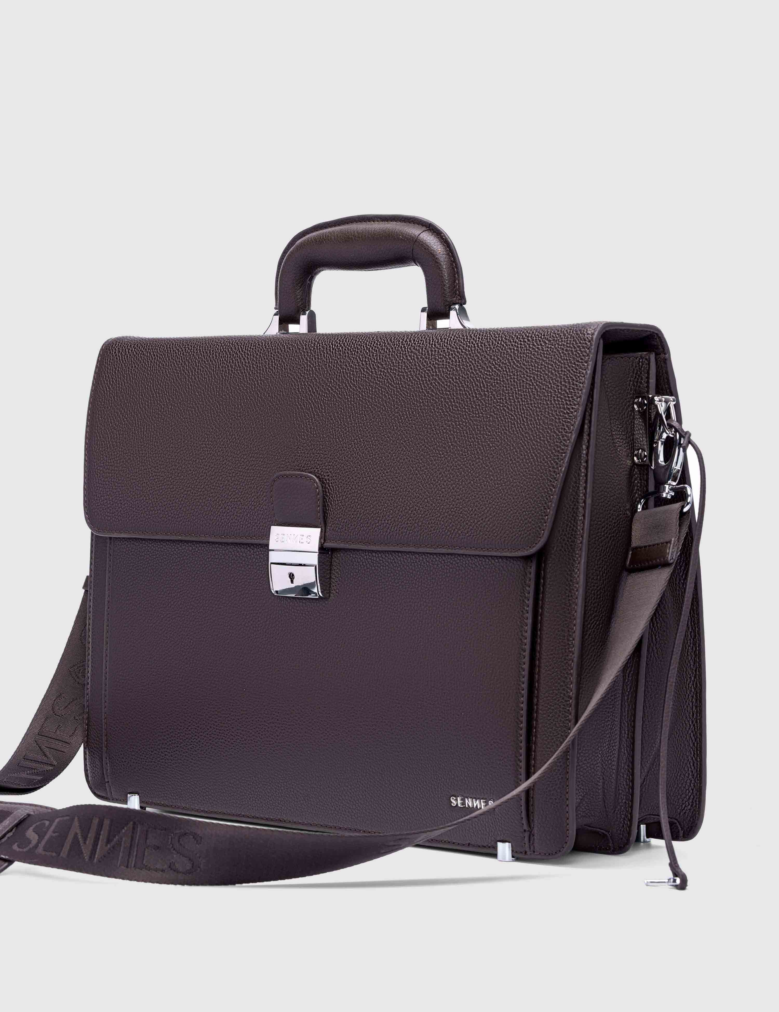 Eterno Laptop Bag, Brown, large, image 2
