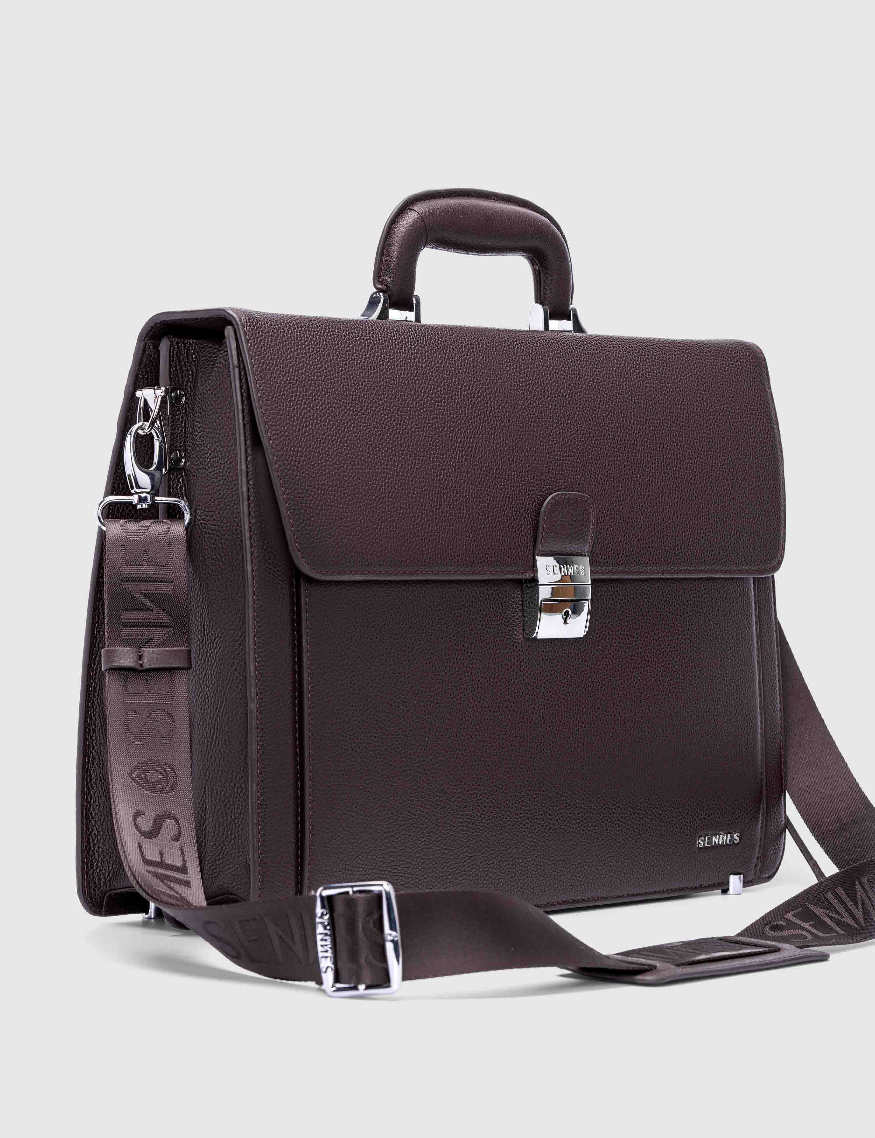 Eterno Laptop Bag, Brown, large, image 4
