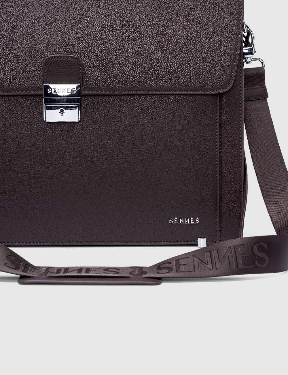 Eterno Laptop Bag, Brown, large, image 7