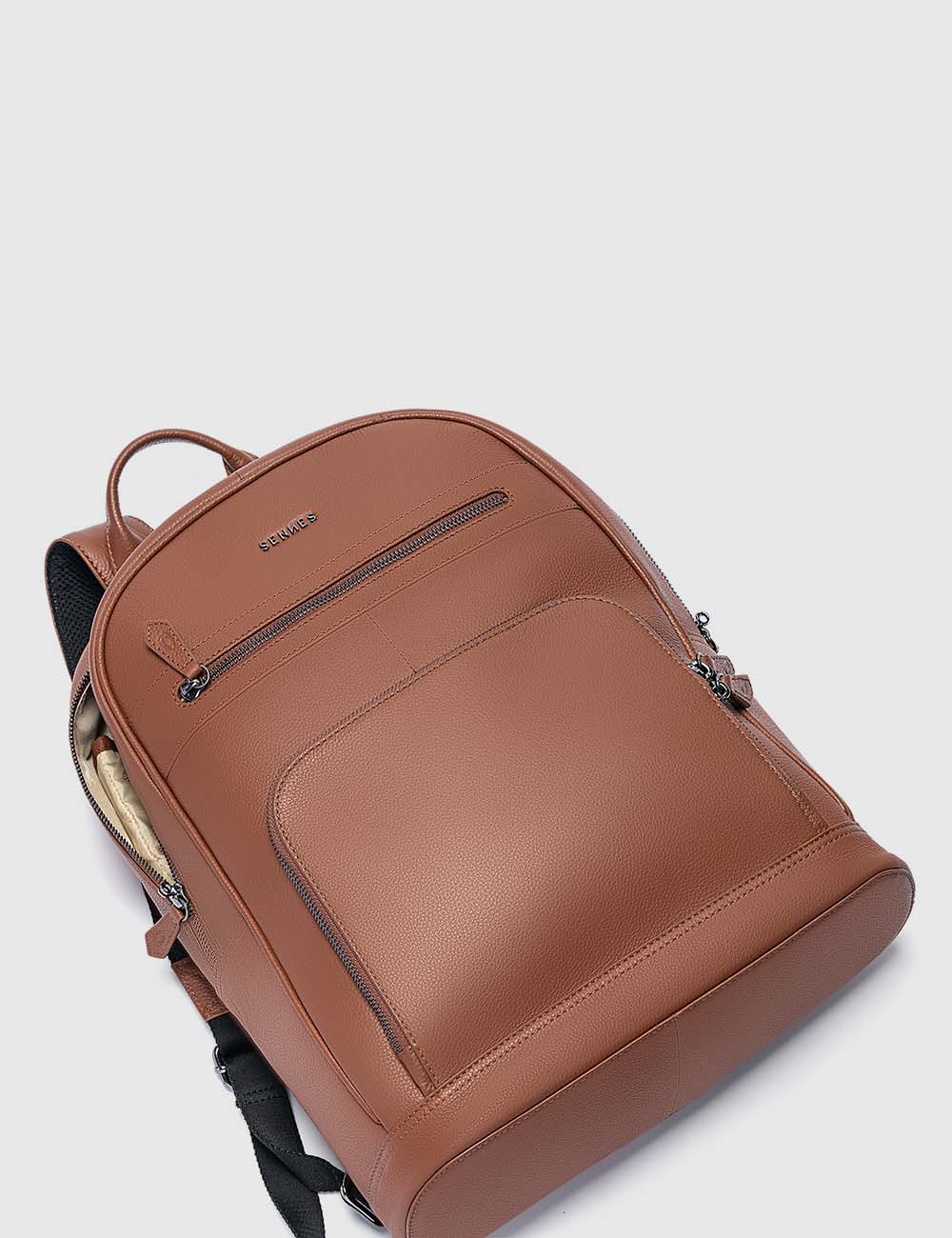 Vigoroso Backpack, Cognac, large, image 8