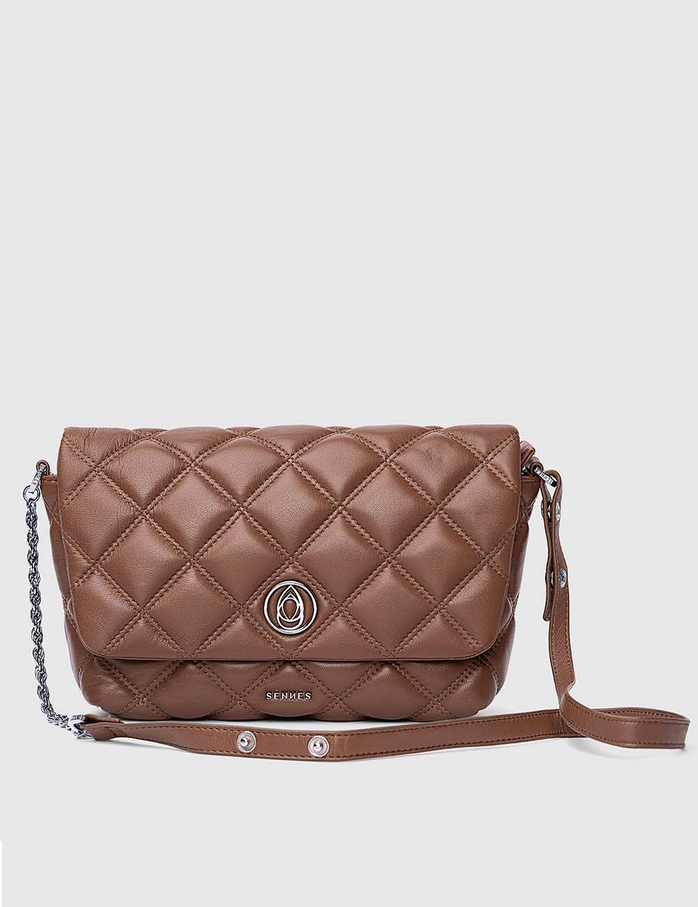 Vivace Sling Bag, Cognac, large, image 1
