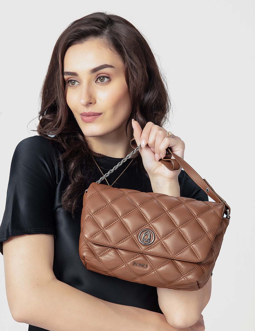 Vivace Sling Bag, Cognac, large, image 5