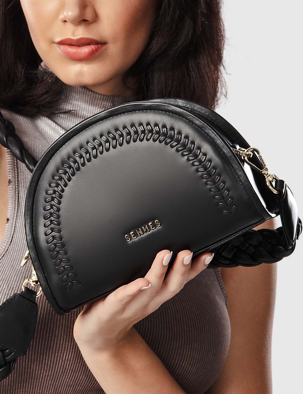Bella Crossbody Bag, Black, large, image 4