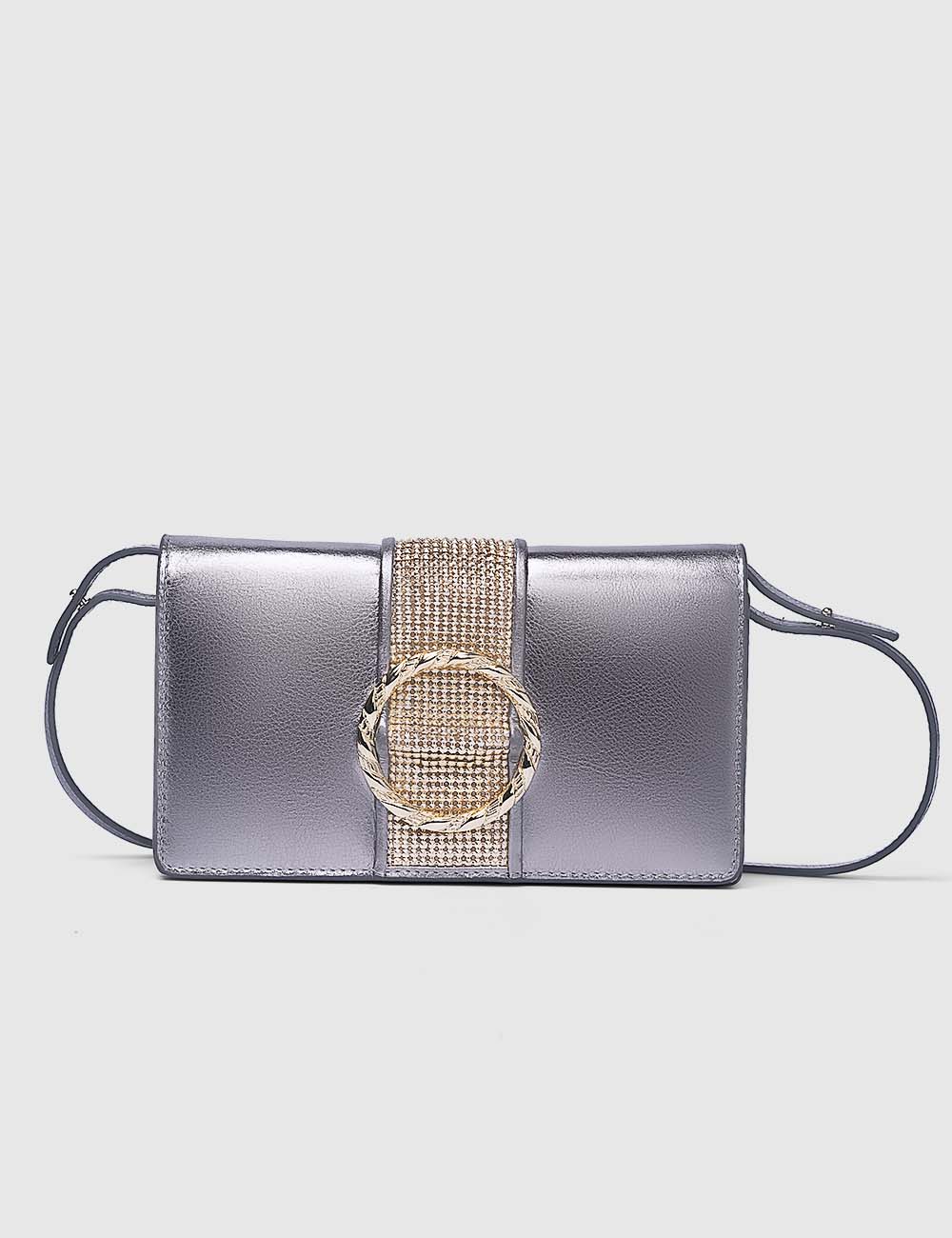 Unico Sling Bag, Silver, large, image 1