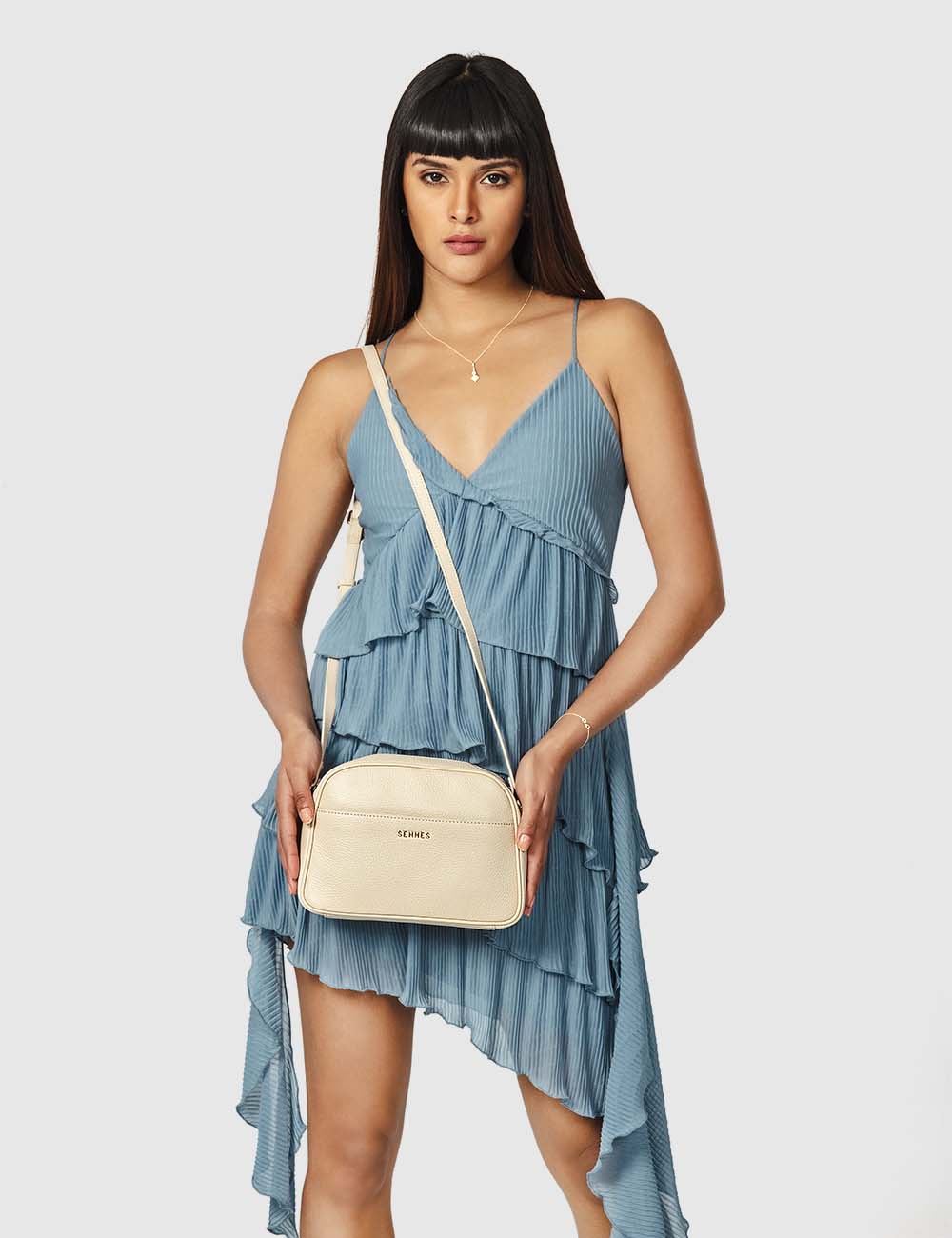 Fortuna Crossbody Bag, Ivory, large, image 3