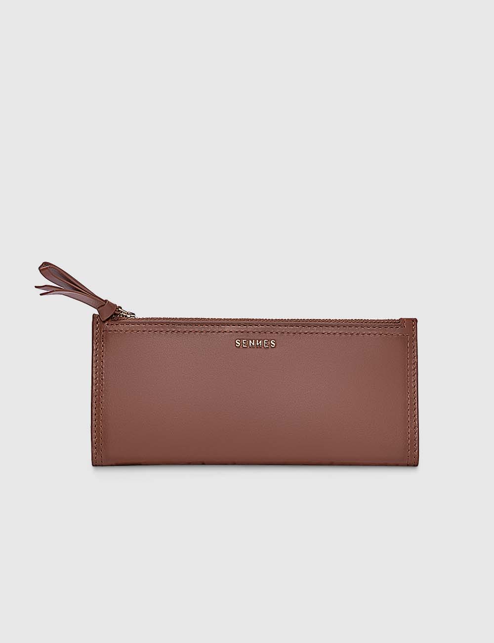 Women's Purse, Cognac, large, image 1